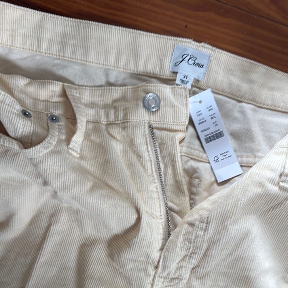 J.Crew Cream Corduroy Pants